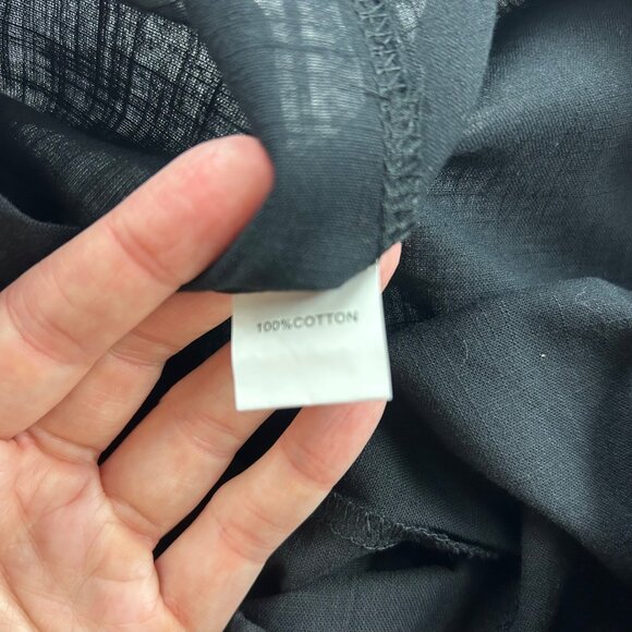 Billy J Black Lightweight Cotton Pull On Wide Leg Lounge Pant L - Picture 6 of 8